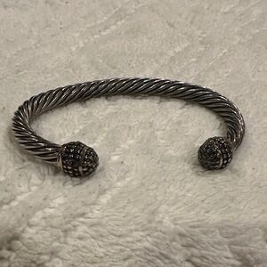 Silver Twisted Cuff Bracelet vintage